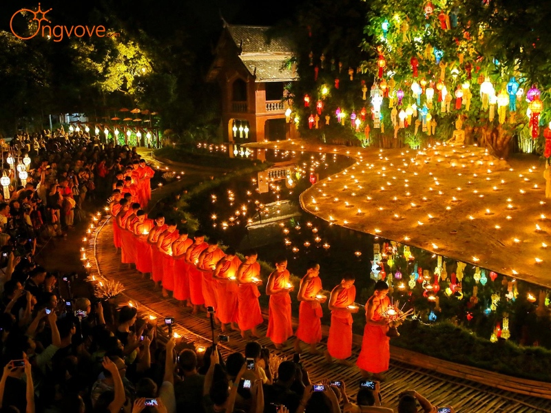 Lễ hội Loy Krathong - Đêm thả đèn trên sông