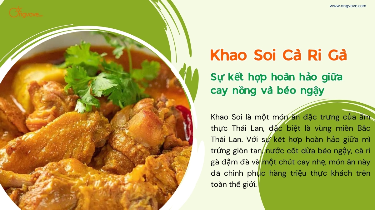 Khao Soi Cà Ri Gà - Sự kết hợp hoàn hảo giữa cay nồng và béo ngậy